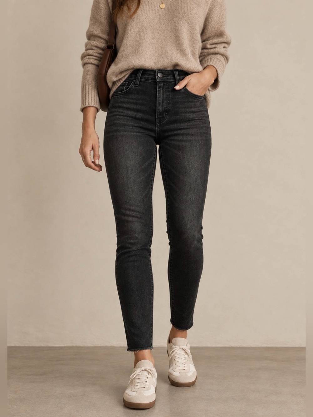 Good American Good Legs Cashmere Blend Skinny Jeans - Size 10/30